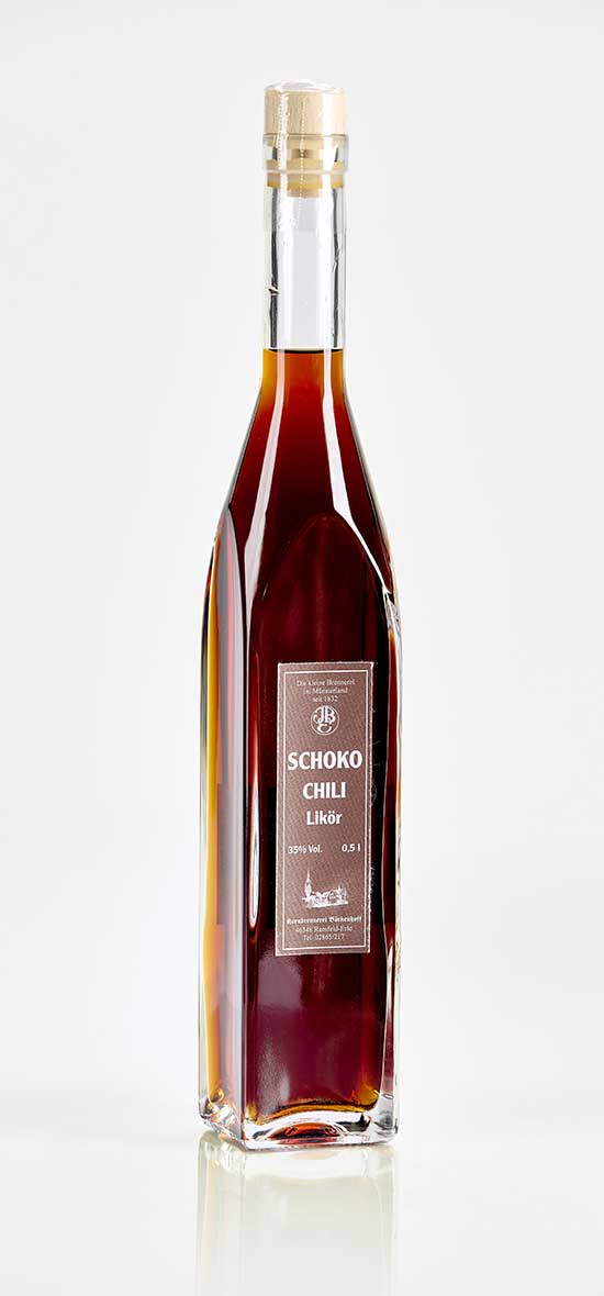 Schoko-Chili Likör 35% Vol von Kornbrennerei Böckenhoff