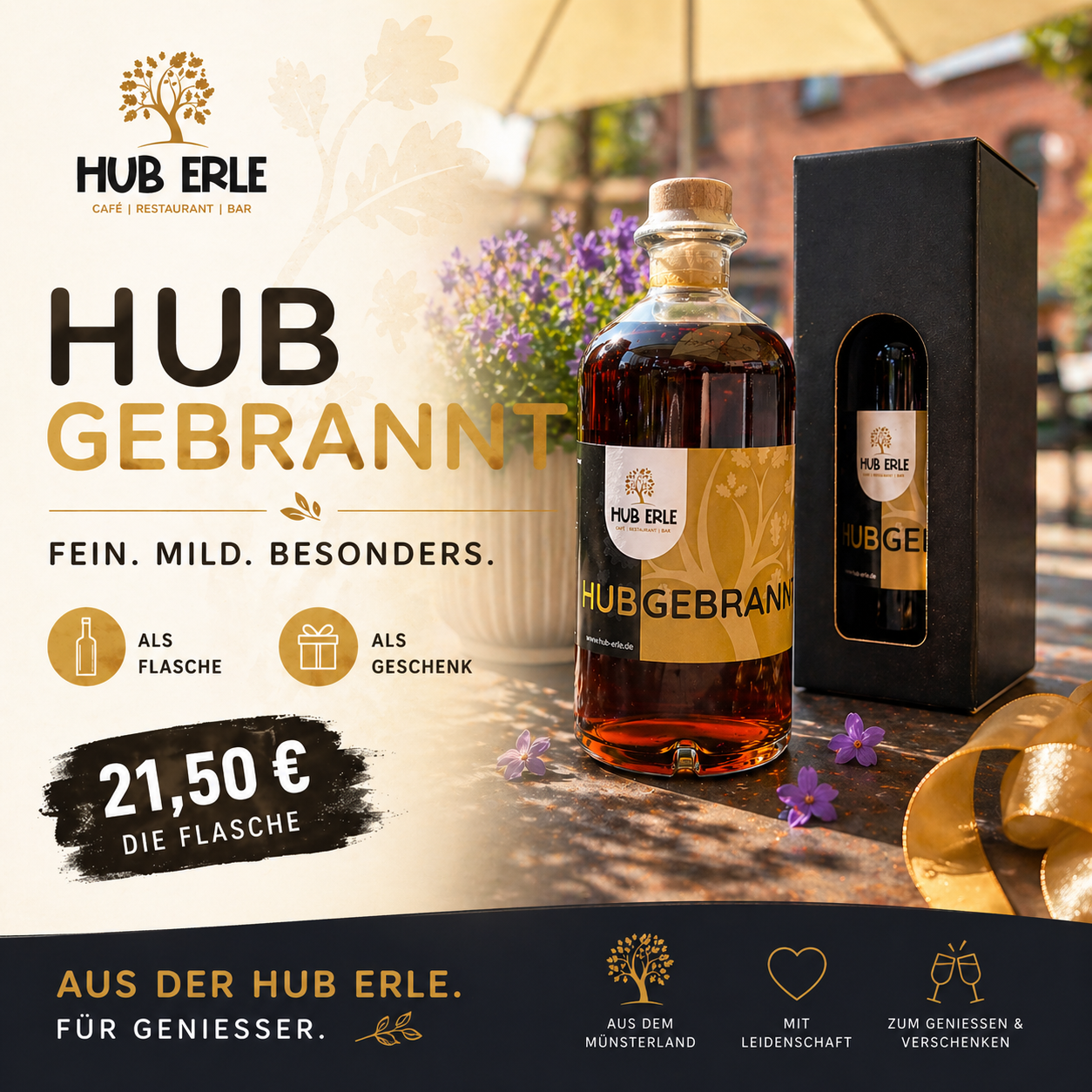 HUBgebrannt Likör 500ml
