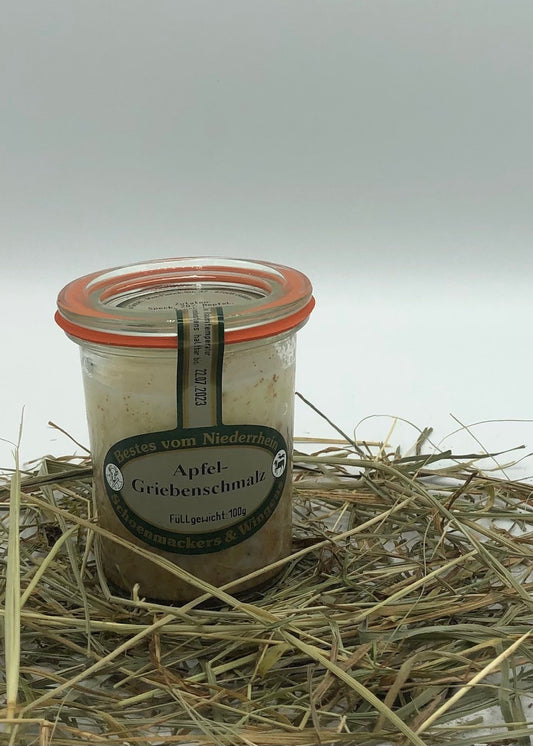 Apfel-Griebenschmalz 100g von Hof Stegerhoff