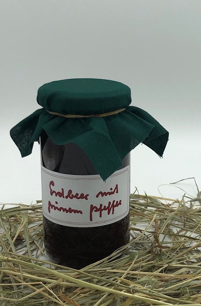 Erdbeer-Grüner-Pfeffer-Konfitüre 250 g von Hof Stegerhoff