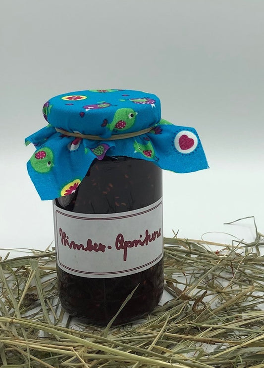 Himbeer-Aprikose-Konfitüre 250 g von Hof Stegerhoff