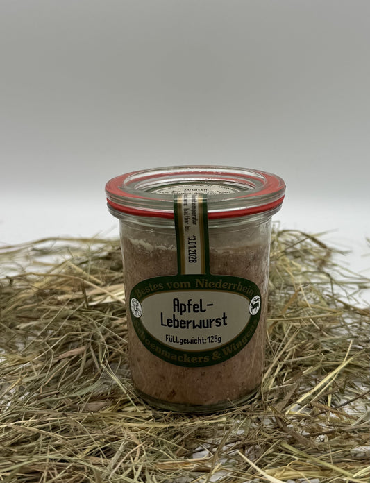 Apfel-Leberwurst 125g von Hof Stegerhoff