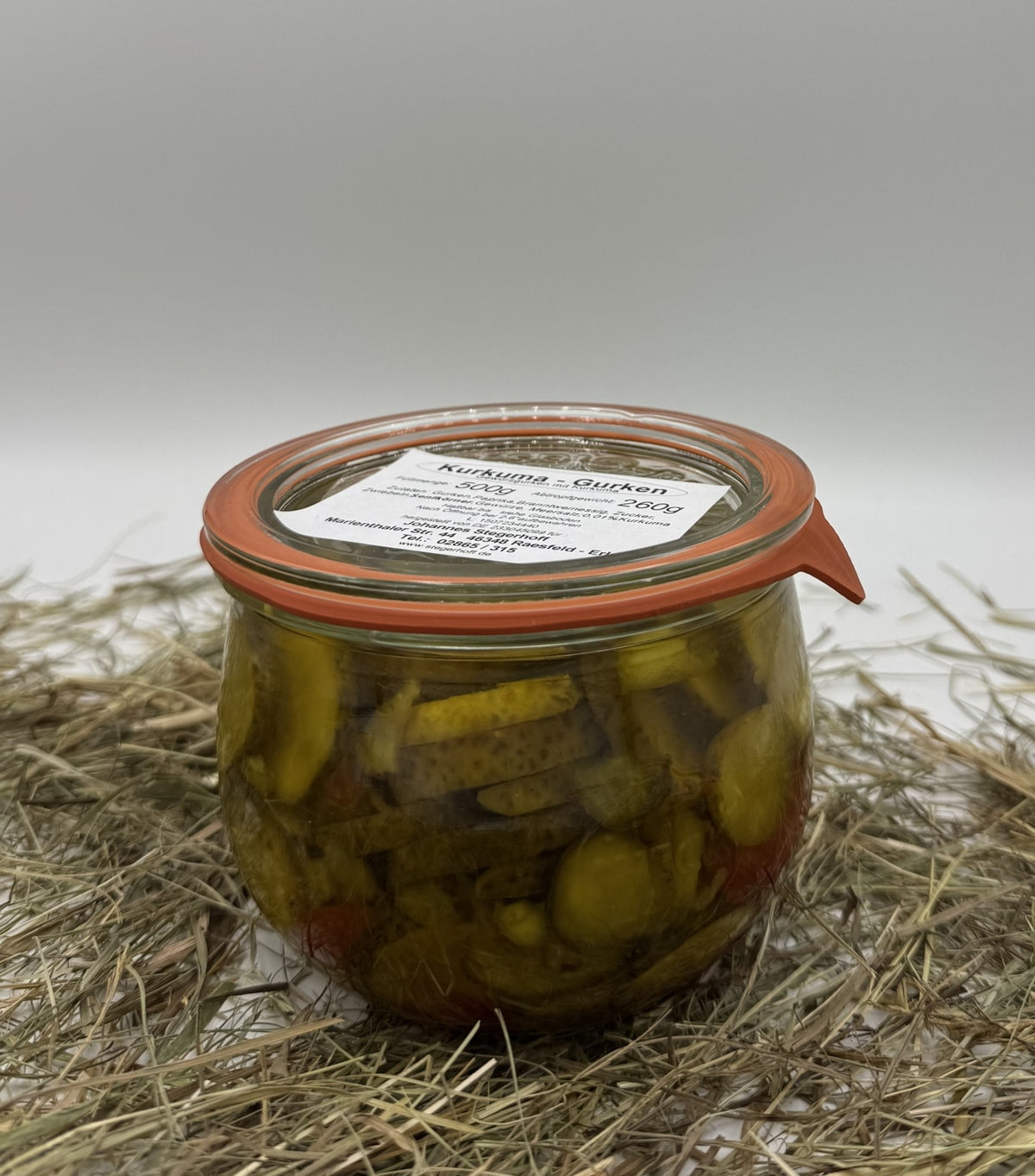Kurkuma-Gurken 500g von Hof Stegerhoff