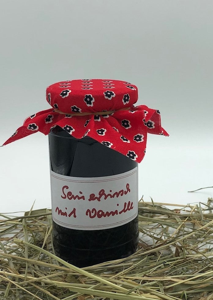 Sauerkirsch-Vanille-Gelee 250 g von Hof Stegerhoff